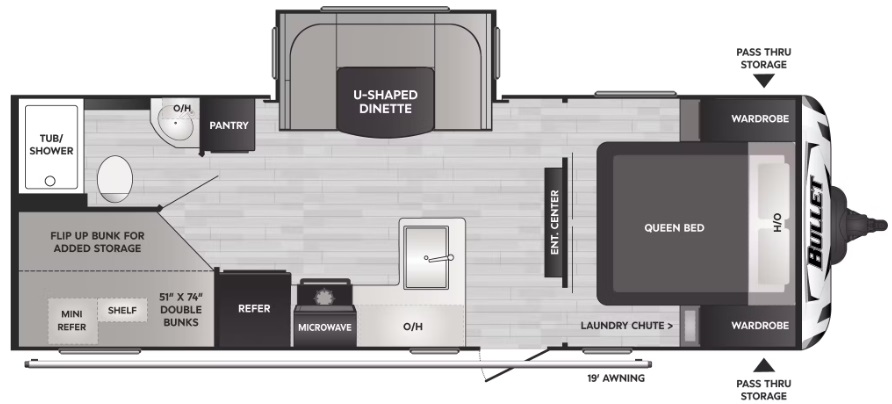 2022 KEYSTONE CROSSFIRE 2430BH, , floor-plans-day image number 0